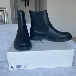VINCE Chelsea Black Bootie